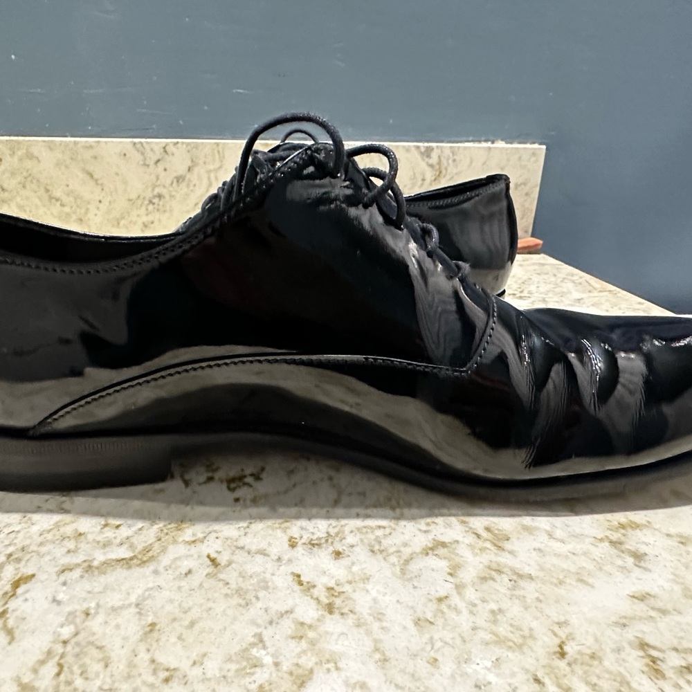 Prada Brushed Leather Laced Oxford Shoes - Picture 4 of 11